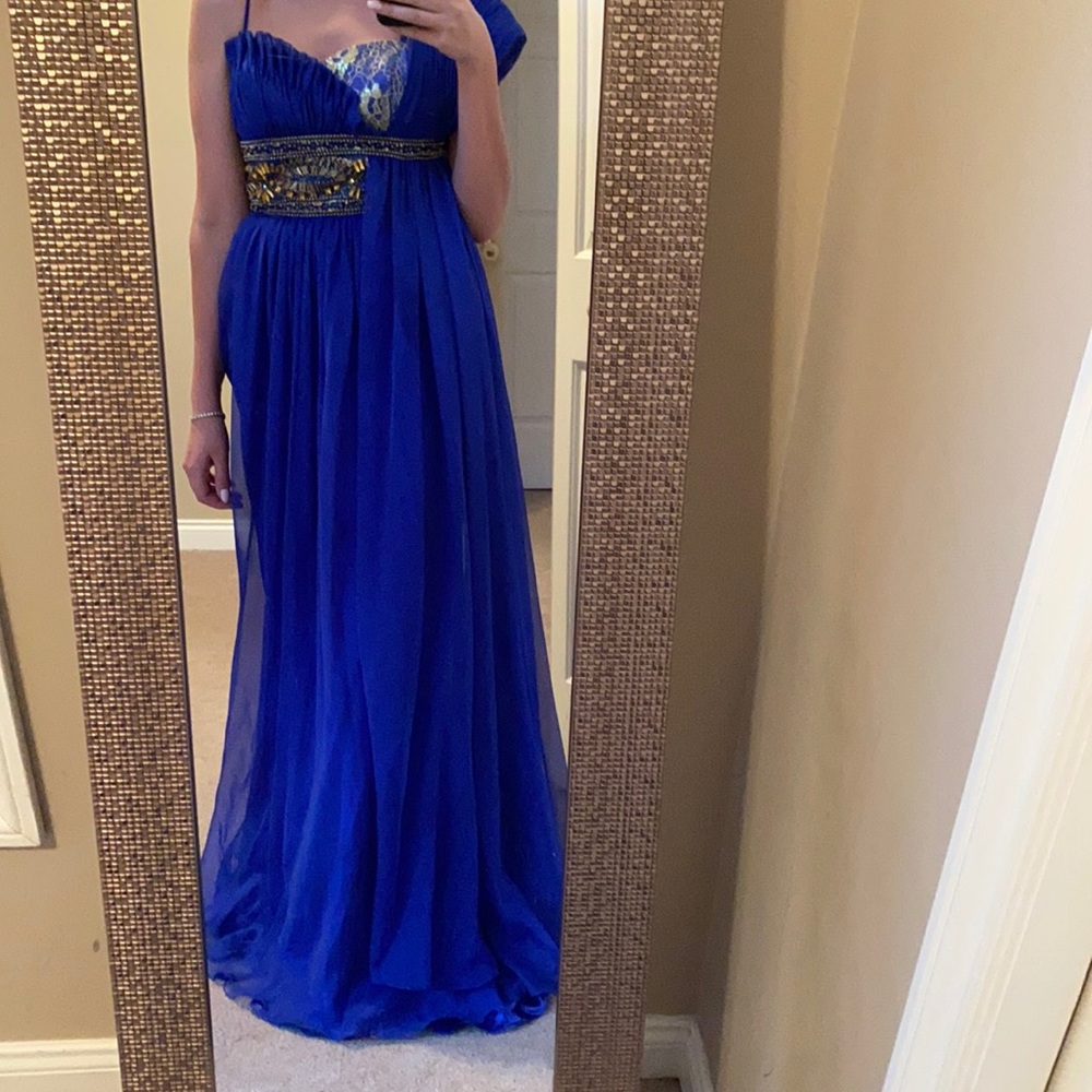 Royal blue dress
